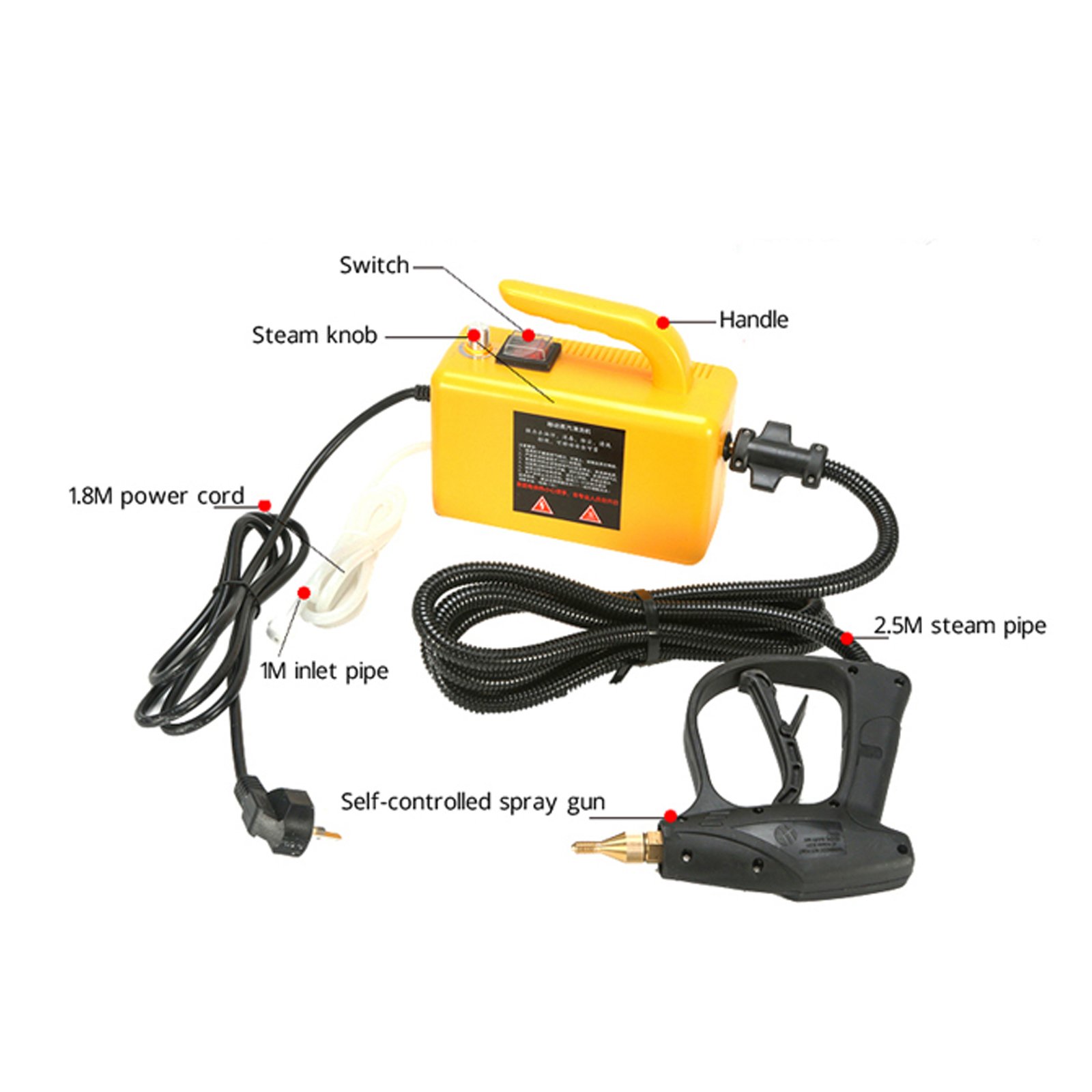 Electric handy multi purpose kitchen remove oil stains car detailing equipment steam cleaner portable for sale