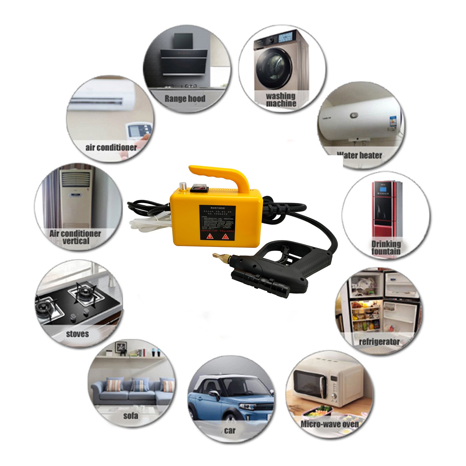 Electric handy multi purpose kitchen remove oil stains car detailing equipment steam cleaner portable for sale