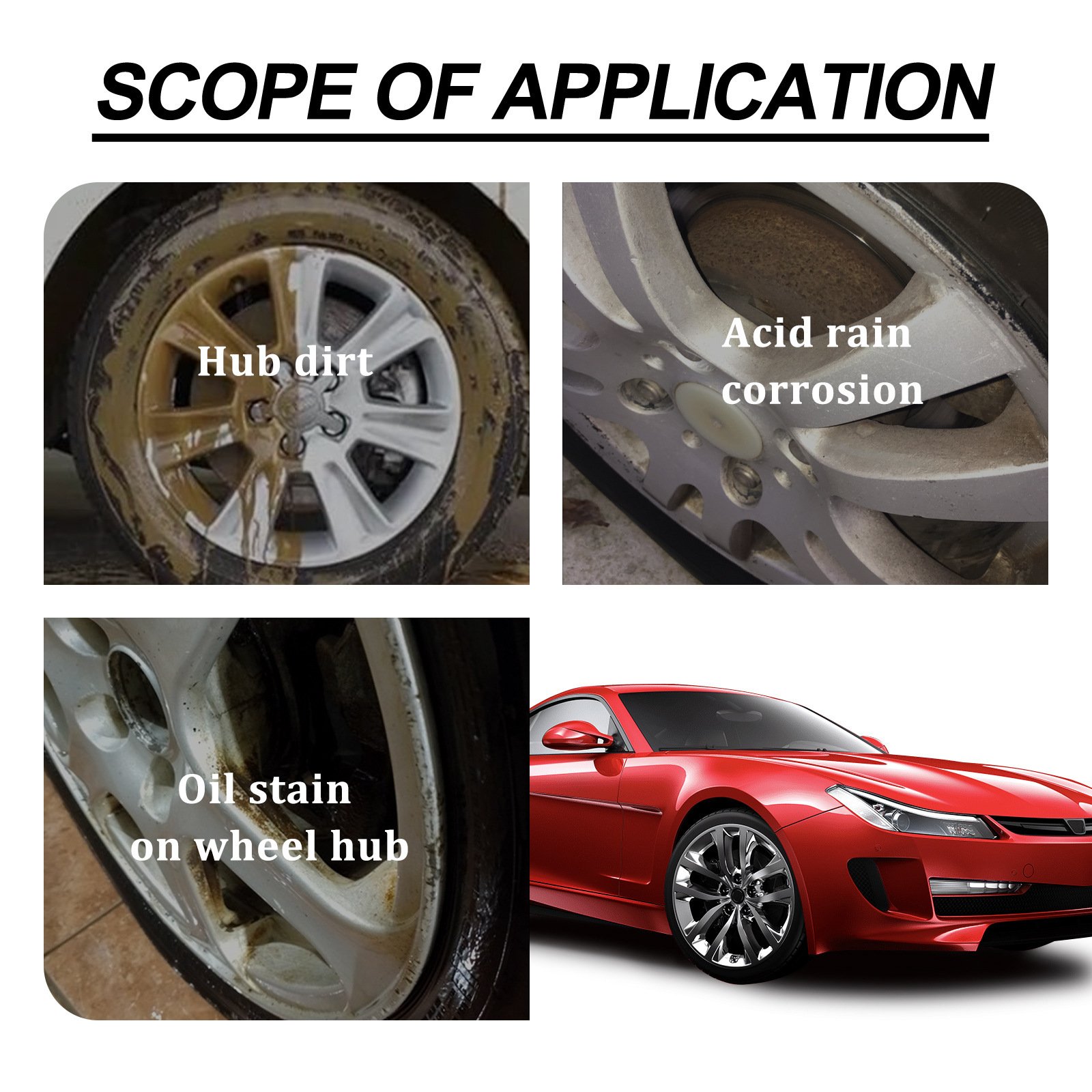 Automobile Brightener Tire Foam Decontamination Foam Cleaner Anti-aging Tire Glaze Maintenance Oil Tire Spray