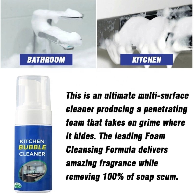 Kitchen Grease Cleaner Rust/Stain Remover Degreaser Easy Cleaning Spray Foam Cleaner Bathroom Cleaning Products 30ml