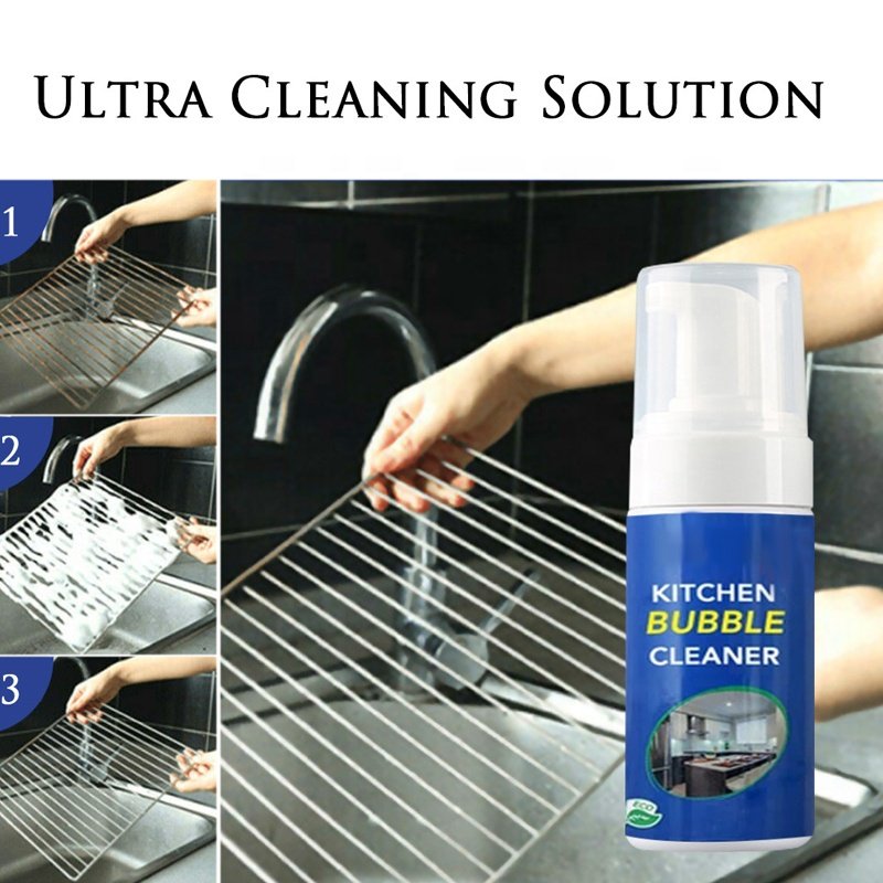Kitchen Grease Cleaner Rust/Stain Remover Degreaser Easy Cleaning Spray Foam Cleaner Bathroom Cleaning Products 30ml