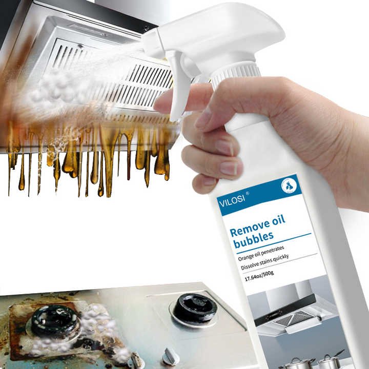 High Quality Heavy Oil Stain Removing Extractor Hood Stove Oven Degreaser Spray Kitchen Foam Cleaner