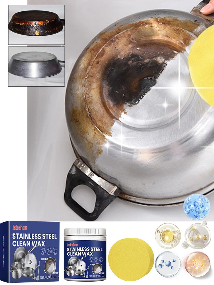 Private label Metal polishing wax Household kitchen range hood pot cleaning rust removal oil stain polishing cleaner