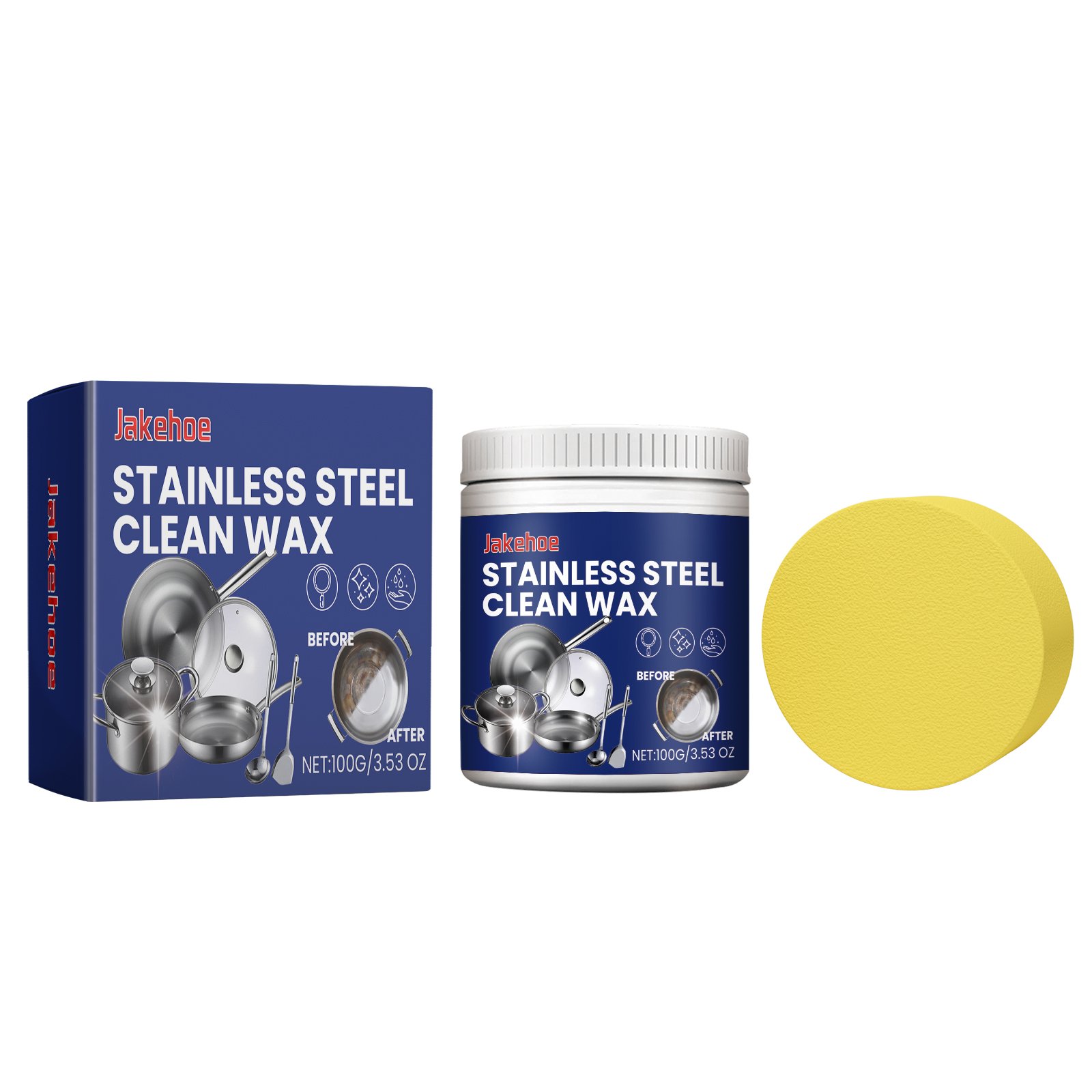Private label Metal polishing wax Household kitchen range hood pot cleaning rust removal oil stain polishing cleaner
