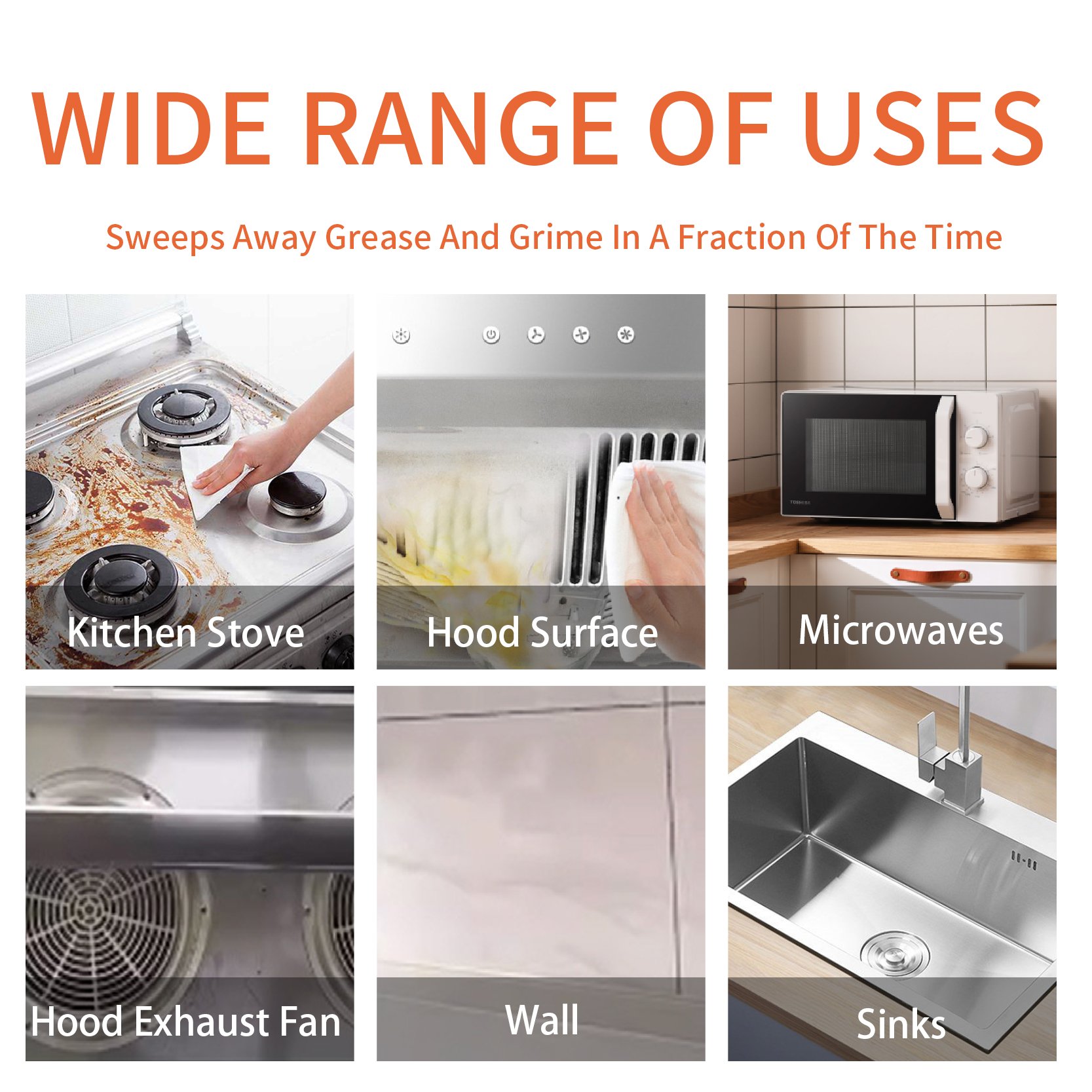 Wholesale 3-in-1 Multi Purpose Oil Spray Kitchen Detergent Hot-sale Oil Stain Foam Clean Customized Kitchen Cleaner