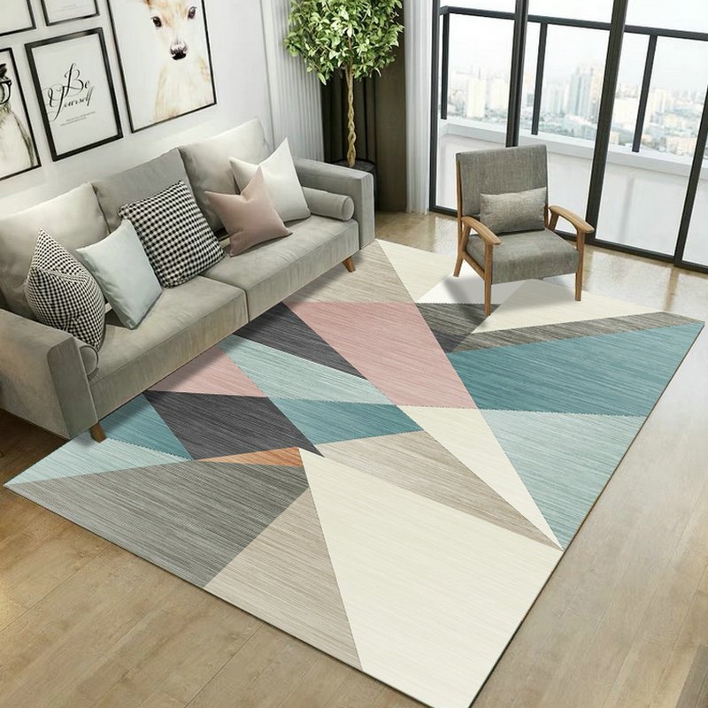 Nordic Cute Floor Mat Minimalist Modern Doormat Living Room Area Rugs Table Sofa Carpet Geometric Bedroom Carpet