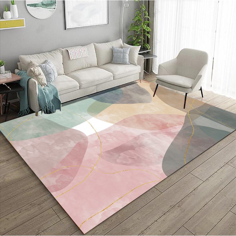 Nordic Cute Floor Mat Minimalist Modern Doormat Living Room Area Rugs Table Sofa Carpet Geometric Bedroom Carpet