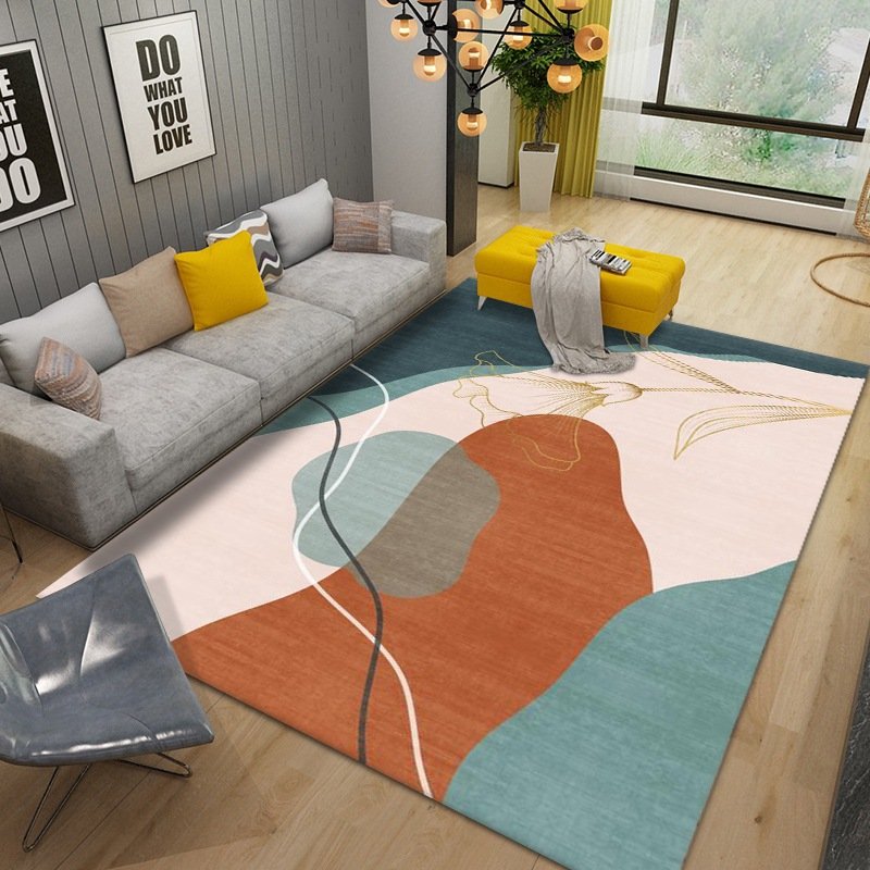 Nordic Cute Floor Mat Minimalist Modern Doormat Living Room Area Rugs Table Sofa Carpet Geometric Bedroom Carpet