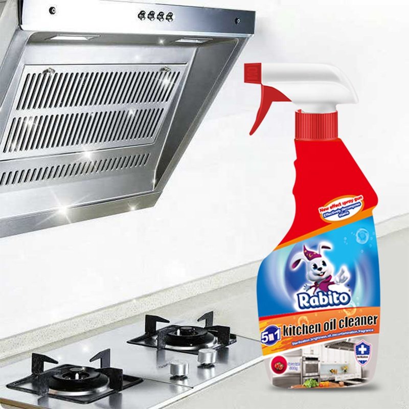 Factory Wholesale 5 in 1 Stubborn Oil Grease Removing Detergent Kitchen Oil Stain Cleaner Foam Spray
