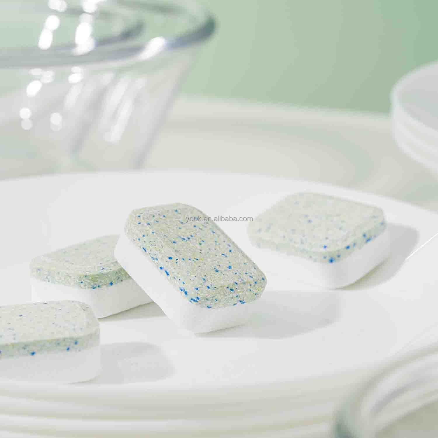 2024 Eco-friendly disposable product dishwashing tablets cleaning tablet for washing machine dishwasher tablet oil stain removal