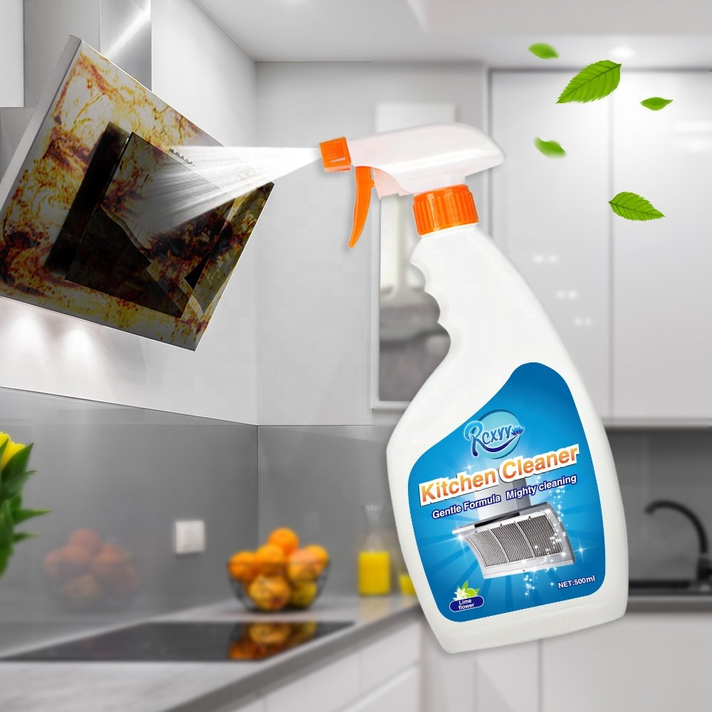 Best Strong Oil Remover Cleaning Detergent Spray Kitchen oil stains Cleaner For Household