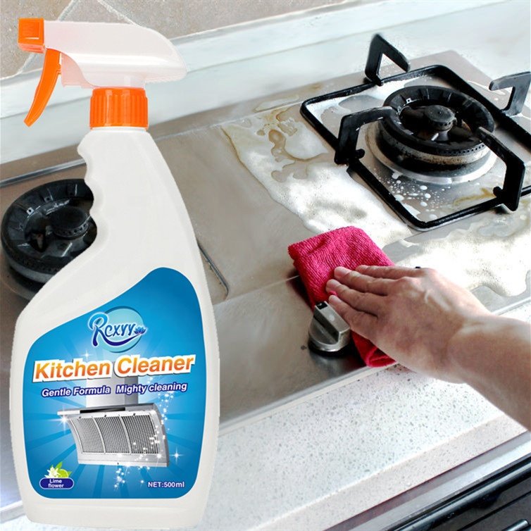 Best Strong Oil Remover Cleaning Detergent Spray Kitchen oil stains Cleaner For Household