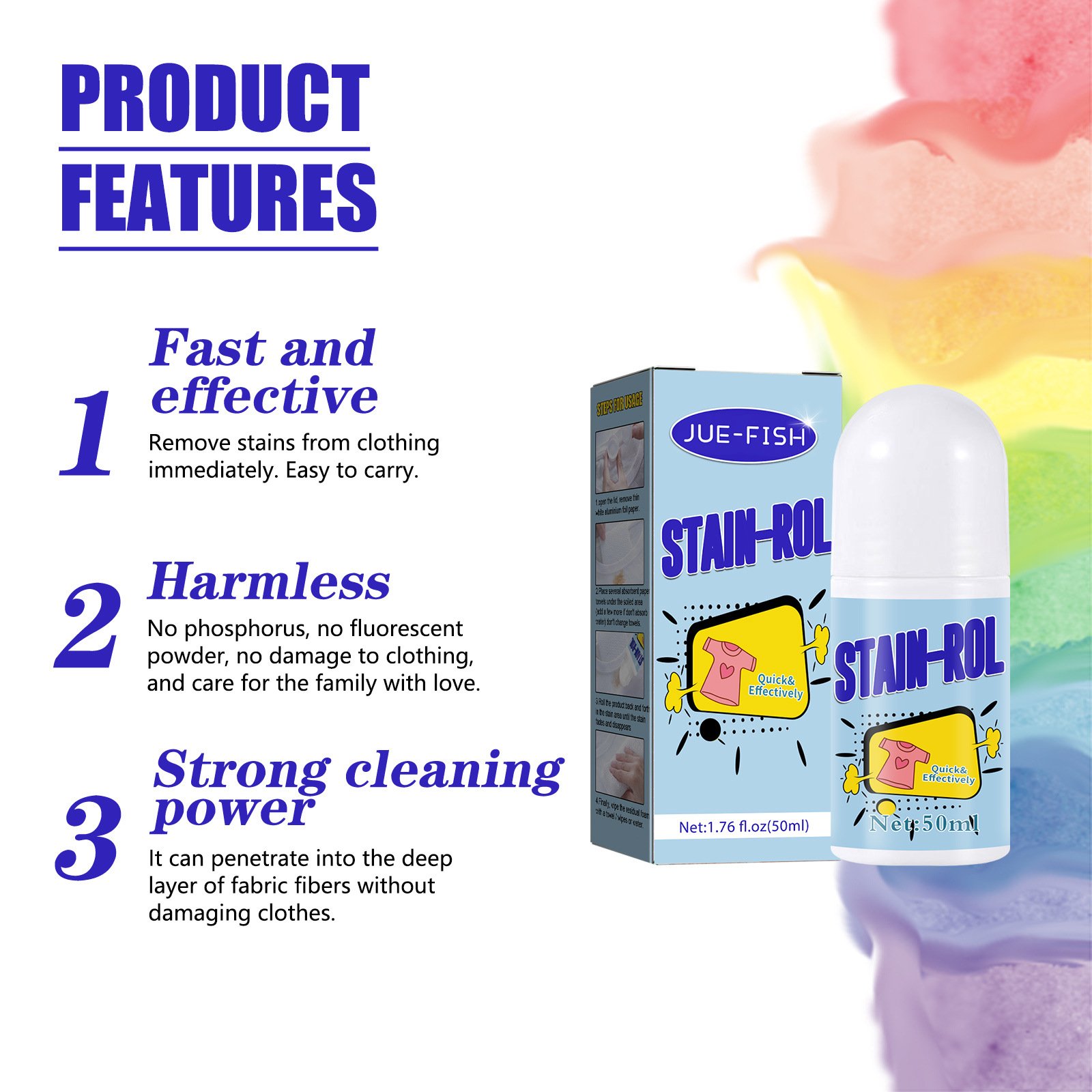 North Moon Portable Decontamination Brush Stain Pens Tool Cloth Removal Scrub White Clothing Roller Cleaner Ball