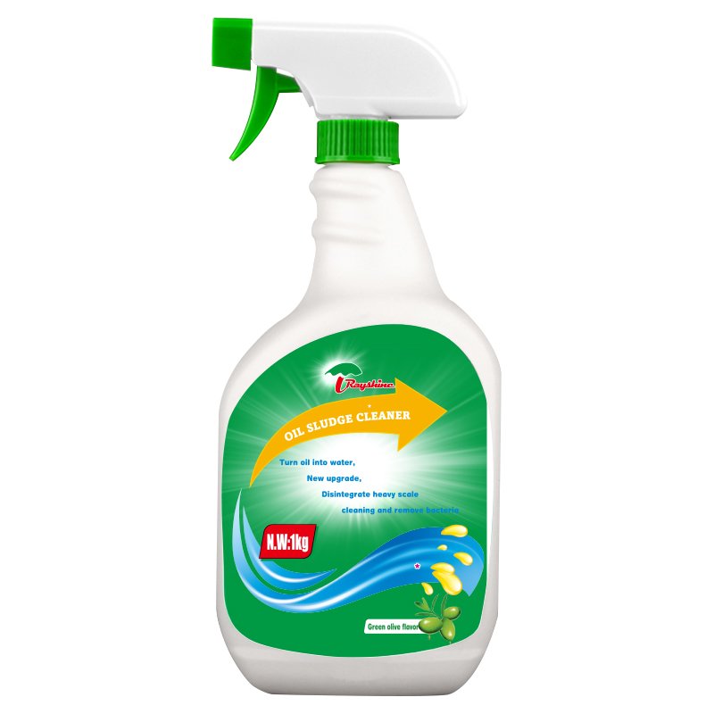 Rayshine eco-friendly home grill oven grease oil stains remover for kitchen Bathroom cleaning liquid 500G/ bottle