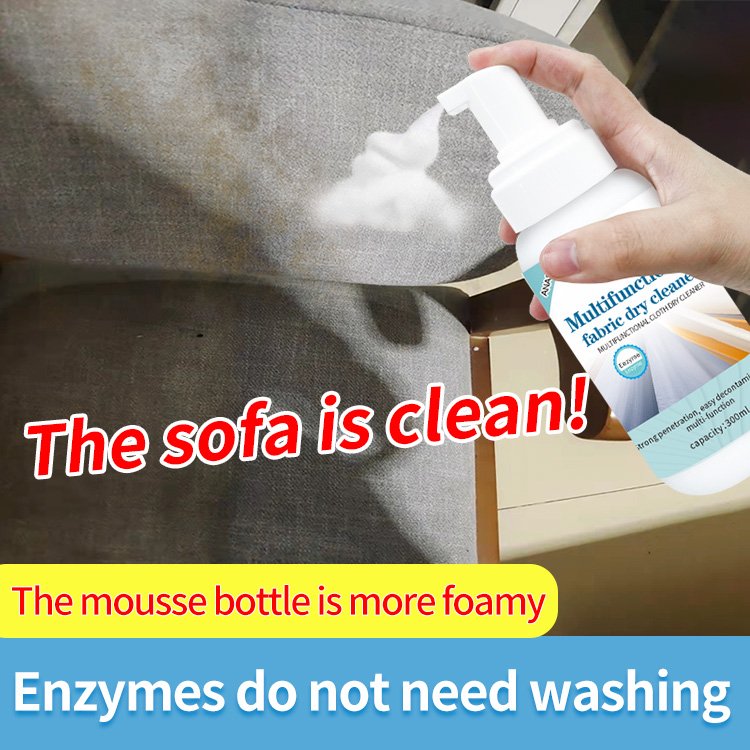 Oem Label Fabric Cleaner Non-washable Sofa Carpet Dry Cleaning Agent Natural Formula Laundry Spot Off Stain Remover Spray