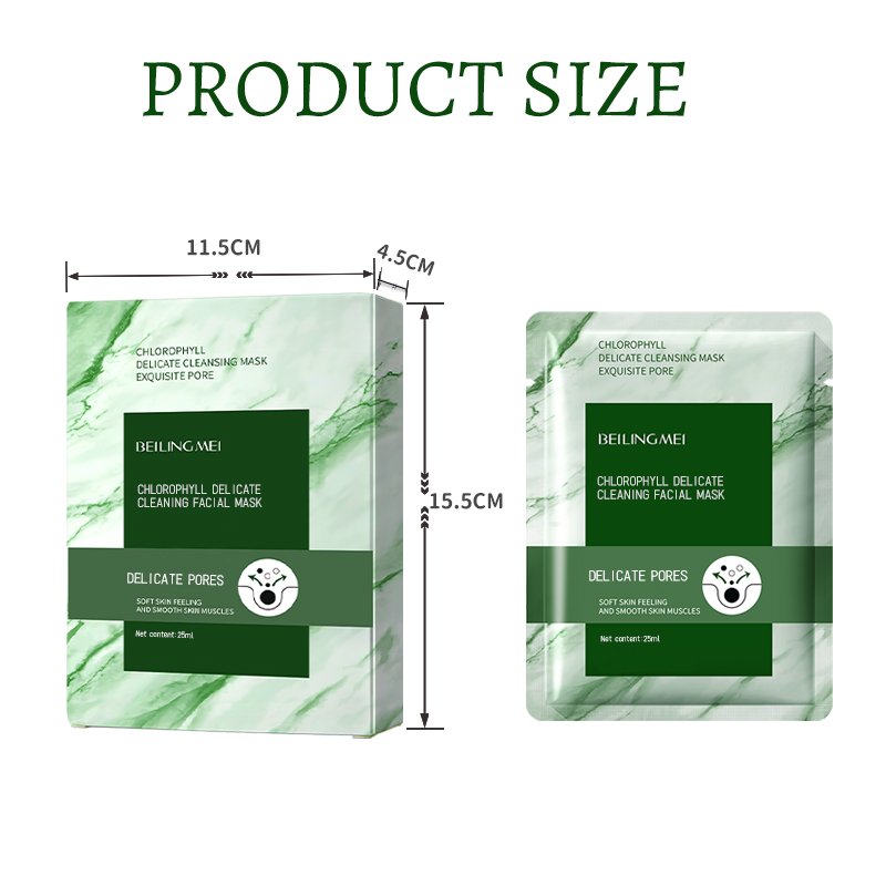 Chlorophyll Facial Skincare for Gentle Pore Smoothing Greasy Dirt Absorption and Moisture Replenishment for Delicate Skin