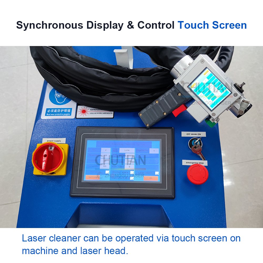 1000w 1500w 2000w 3000w Laser Cleaning Metal Rust Removal Cleaner Machine