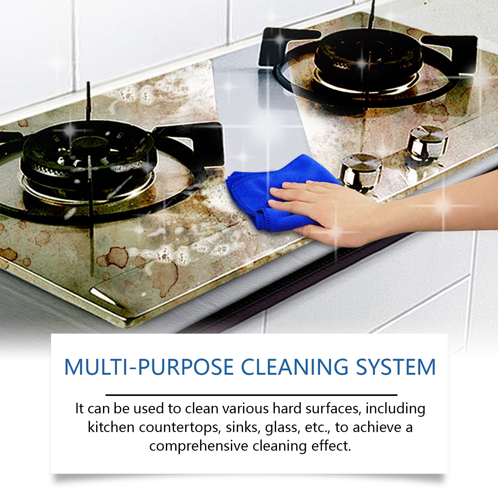 Multifunctional Gentle Decontamination Kitchen Grease Foam Cleaner Oil Stain Remover for Stove Top Effective Kitchen Cleaner