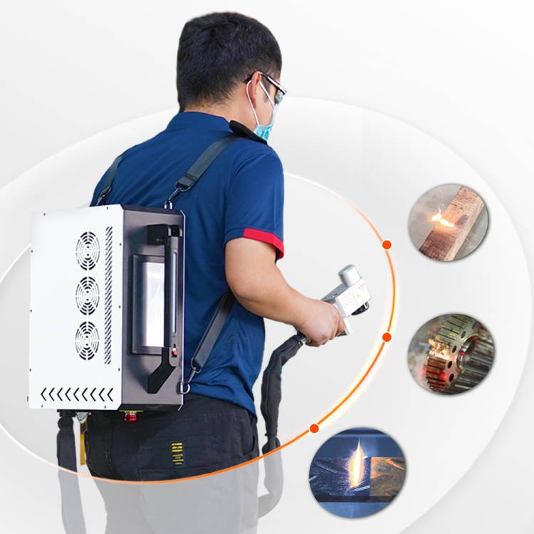 pulse laser rust paint oil cleaning machine laser cleaner rust removal laser rust removal gun metal work cleaning tools