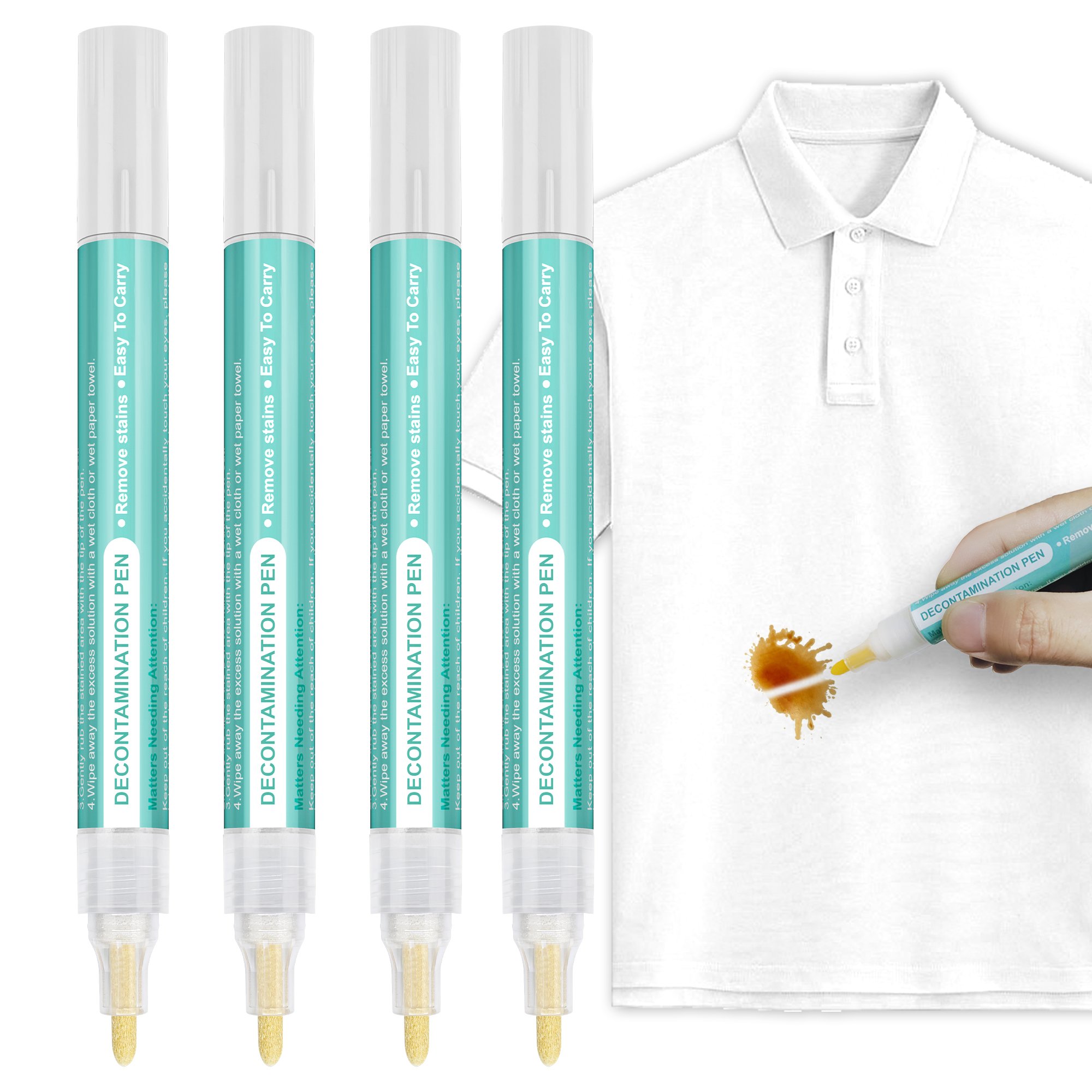 Portable Fabric Cloth Stain Remover Pen Oil and Dust Cleaner with Effective Rub and Wipe Oil Stain Brush Marker Pens