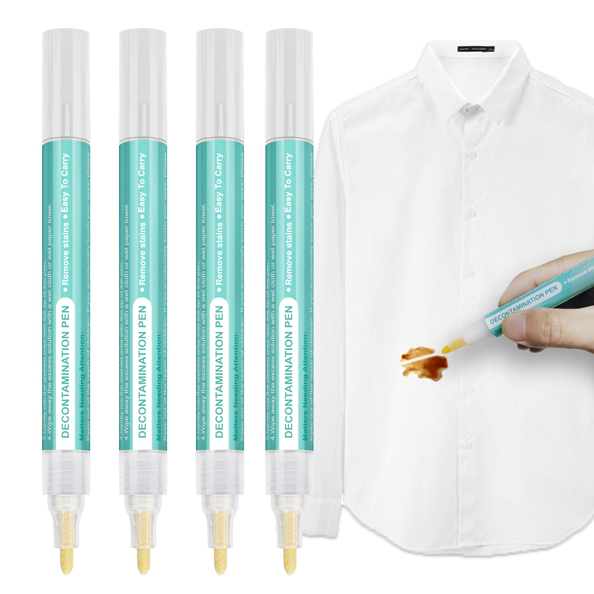 Portable Fabric Cloth Stain Remover Pen Oil and Dust Cleaner with Effective Rub and Wipe Oil Stain Brush Marker Pens