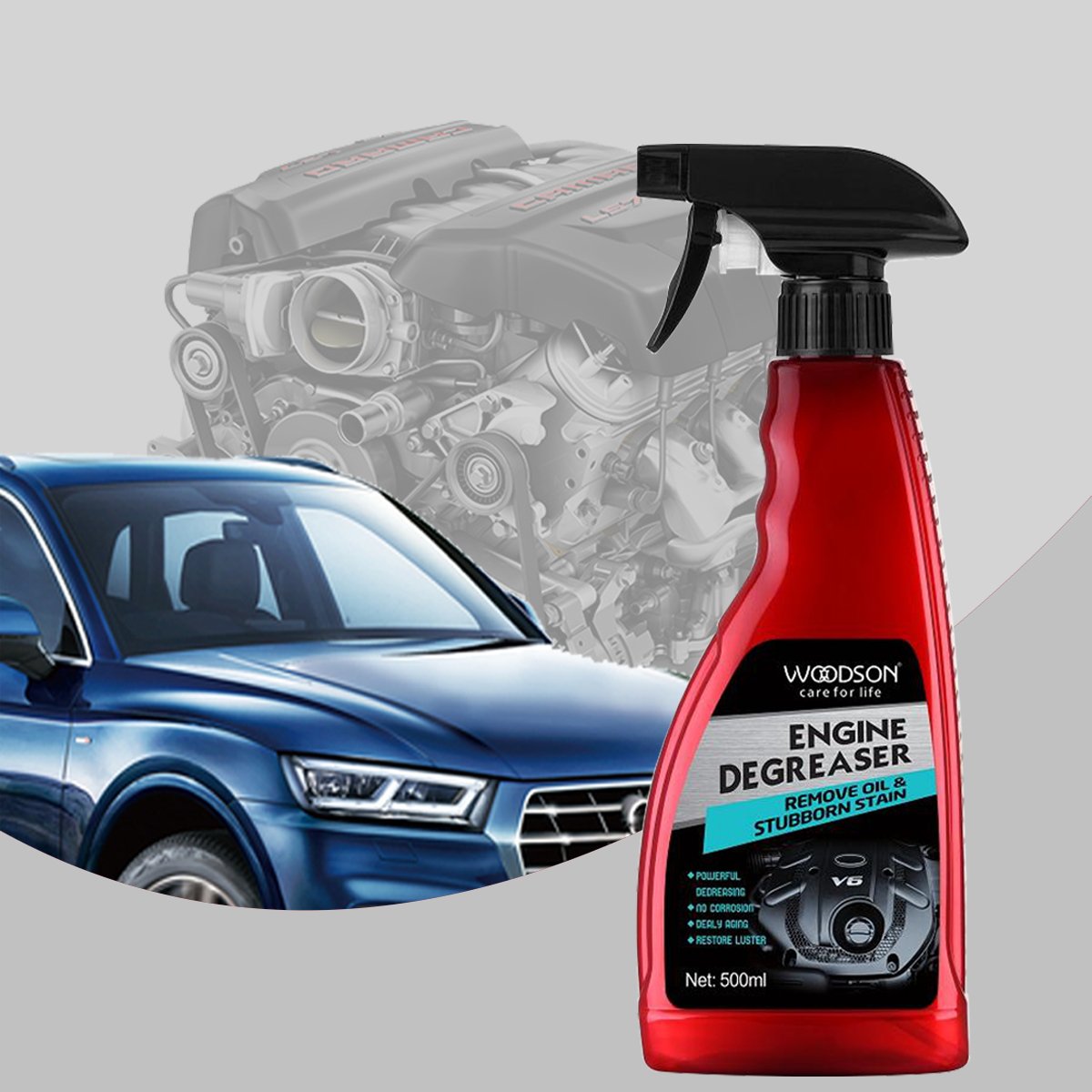 Professional Eco-Friendly 500ml High Quality Oil Stain Remover Car Heavy Duty Engine Degreaser Cleaner Spray