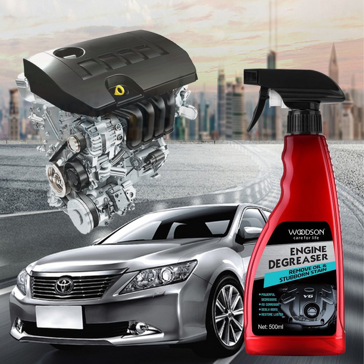 Professional Eco-Friendly 500ml High Quality Oil Stain Remover Car Heavy Duty Engine Degreaser Cleaner Spray