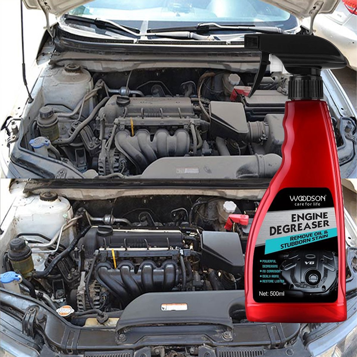 Professional Eco-Friendly 500ml High Quality Oil Stain Remover Car Heavy Duty Engine Degreaser Cleaner Spray