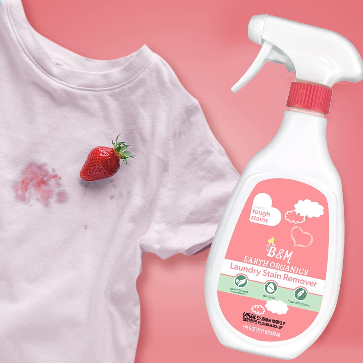 Stain Remover for Baby Clothes Laundry Stain Remover Spray Hypoallergenic Stain Treater