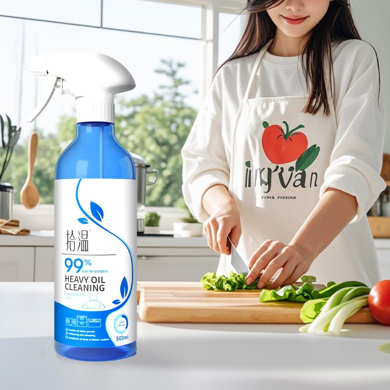 Multi-Purpose 500ml Oil Stains Cleaner Degreaser Quick and Efficient Plastic Bottle Kitchen Grease Cleaner