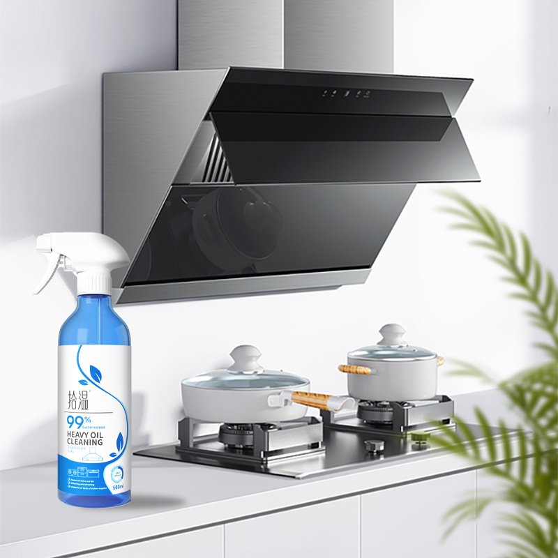 Multi-Purpose 500ml Oil Stains Cleaner Degreaser Quick and Efficient Plastic Bottle Kitchen Grease Cleaner