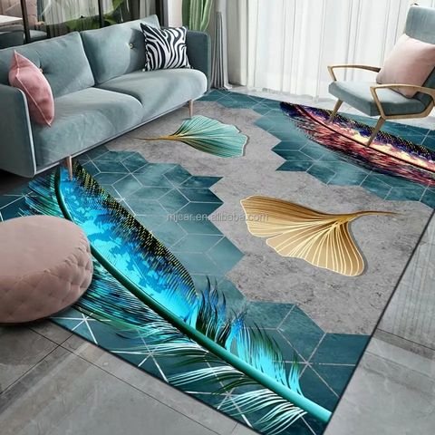 cheap printed gray abstract custom big size large decoration fluffy shaggy cotton marble commercial for bedroom area rugs
