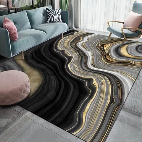 cheap printed gray abstract custom big size large decoration fluffy shaggy cotton marble commercial for bedroom area rugs