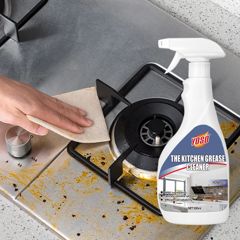 500ML Kitchen Grease Cutter and Oil Stain Remover with Powerful Formula Kitchen Surface Cleaner for Stubborn Grease and Oil