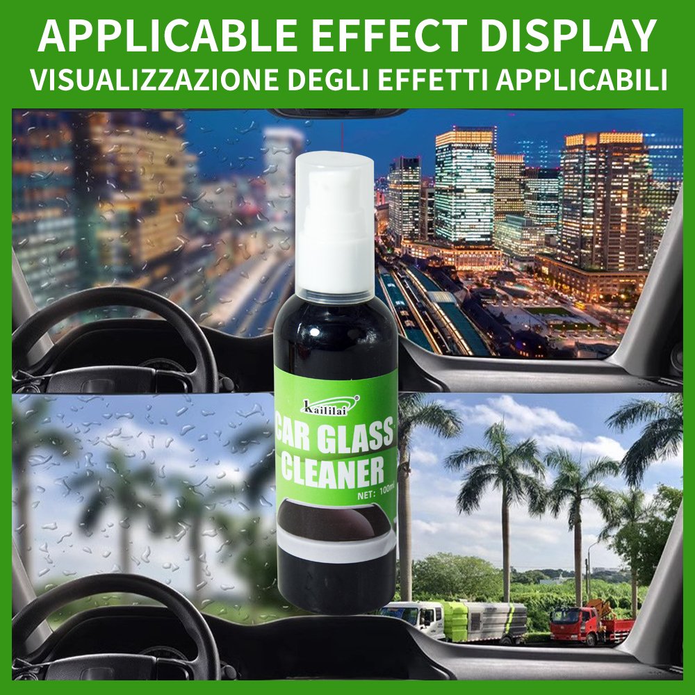 100ml Car Glass Oil Film Cleaner Automotive Windshield Polish Care Product that Removes Coating and Restores Clean Glass