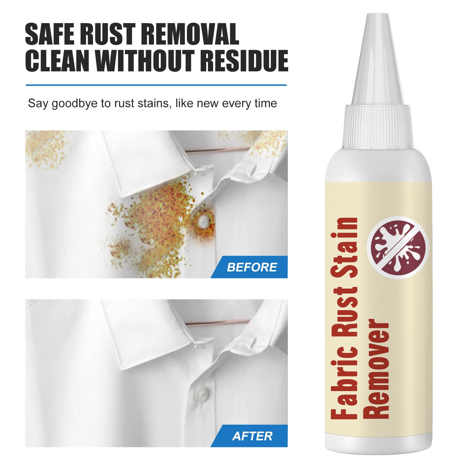 Quickly Laundry Stains Remover Cleaner Fabric Clothing Rust Stain Remover For Clothes