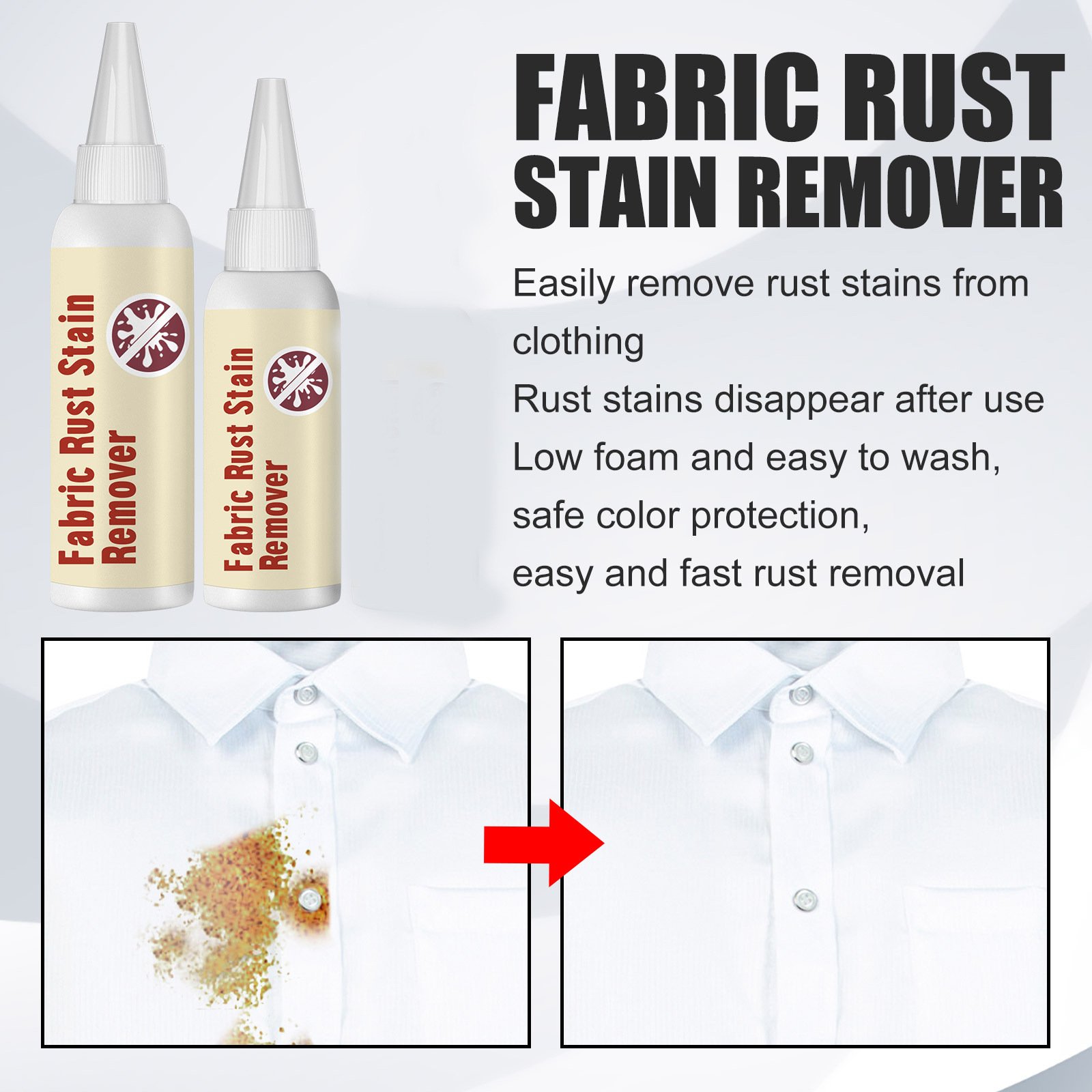 Quickly Laundry Stains Remover Cleaner Fabric Clothing Rust Stain Remover For Clothes