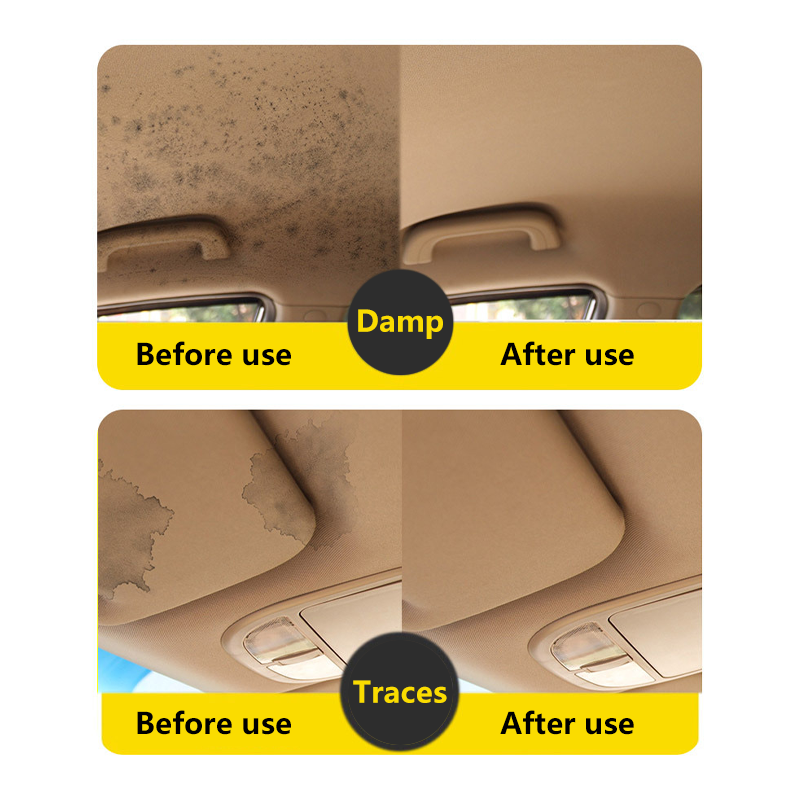 Vehicle Interior Fabric Cleaner Fast-Acting Easy Use Spray Bottle Auto Headliner Stain Remover for Car Detailing & Washing