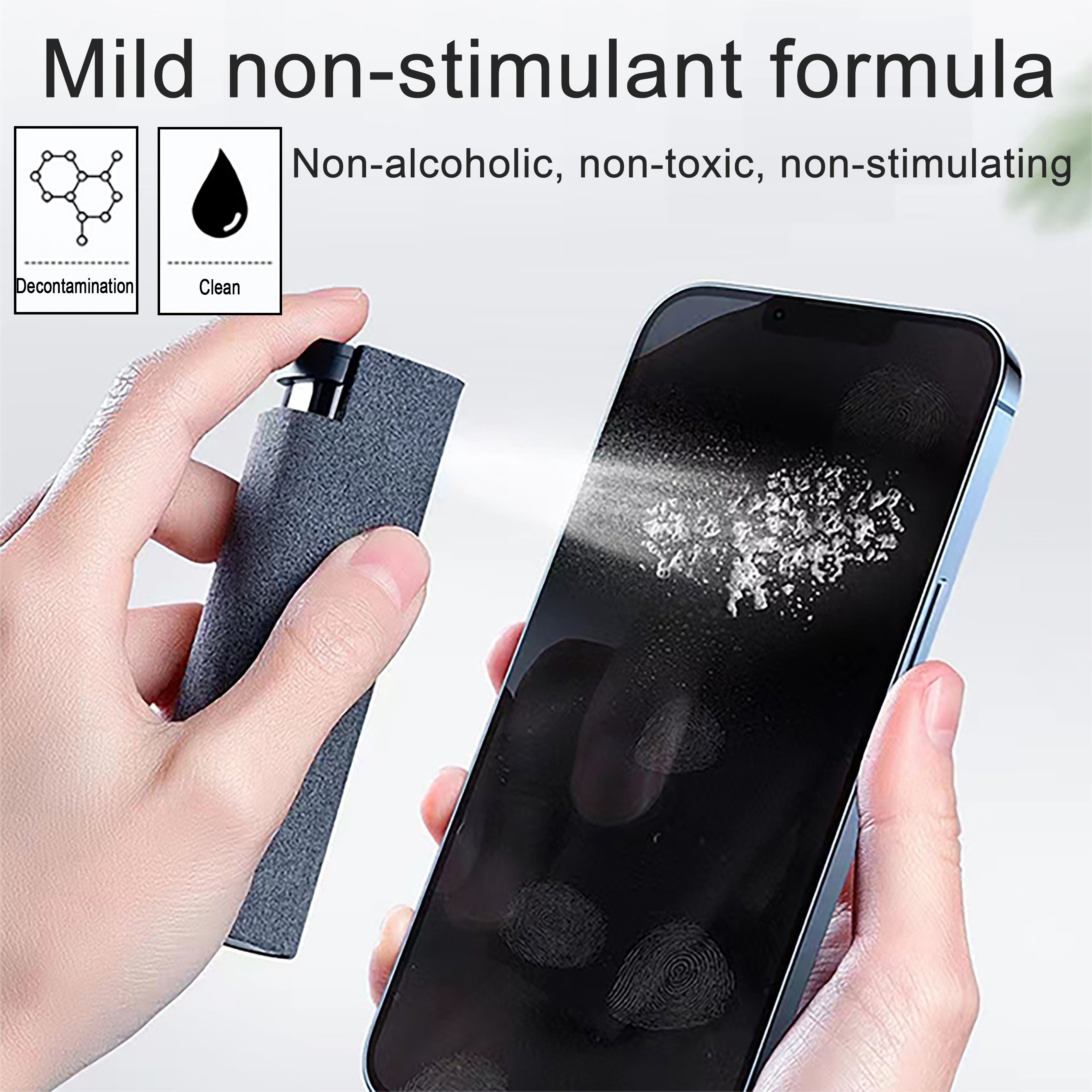 Factory Customized Tablet Cleaning Kit Phone Screen Spray Cleaner Kit 2 in 1 Phone Screen Cleaner Spray