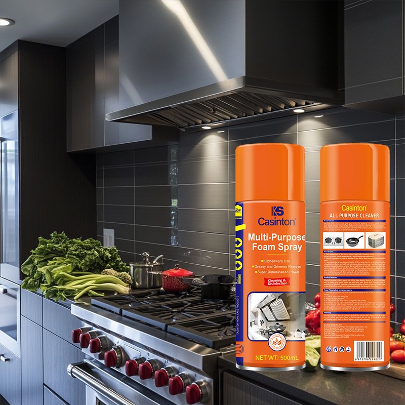 OEM High quality rich foam kitchen oil cleaner Stain remover Factory Direct supply oil cleaner