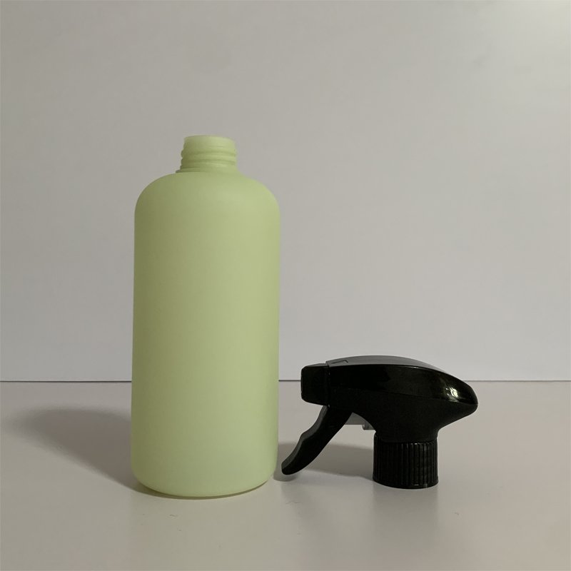 500ml 16oz HDPE Plastic Round Bottle Deep Cleaning Window Cleaner Spray Bottle with trigger Household Cleaning PE Bottle