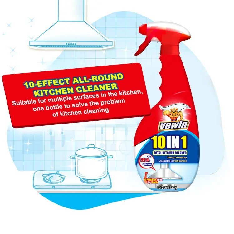 China Factory Household Oil Stain Removing Cleaning Spray Multipurpose Surface Cleaner