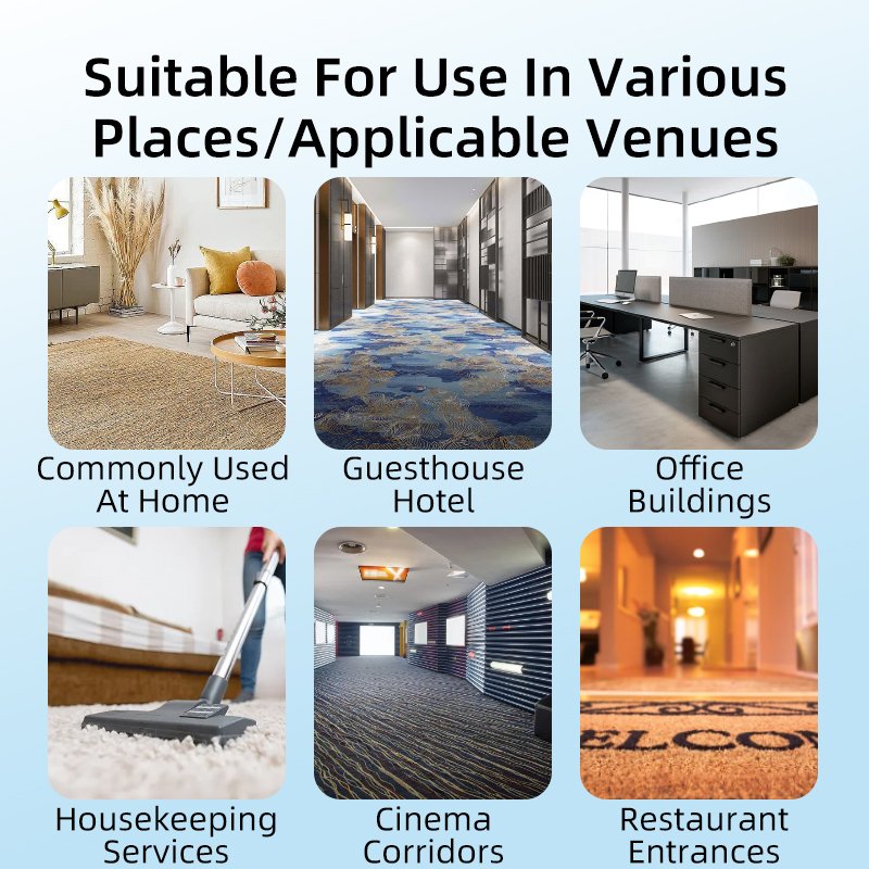 Hotel Commercial Carpet Cleaner Disposable Low Foam Dry Cleaning Strong Decontamination Water-Free Effective Cleaning