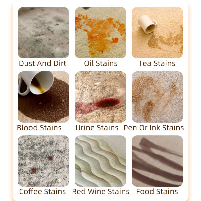 Hotel Commercial Carpet Cleaner Disposable Low Foam Dry Cleaning Strong Decontamination Water-Free Effective Cleaning