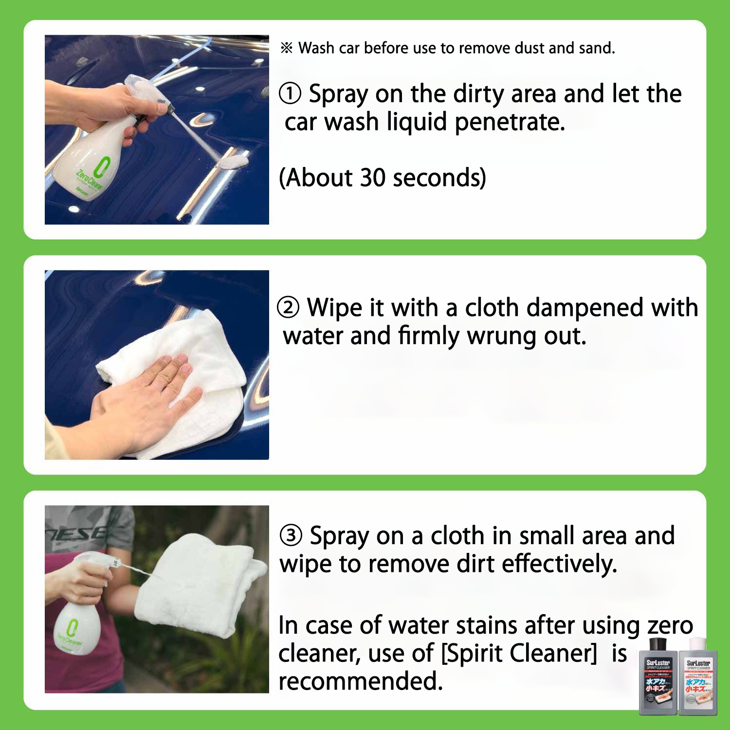 Good-use glass cleaner spray private label car care & cleanings