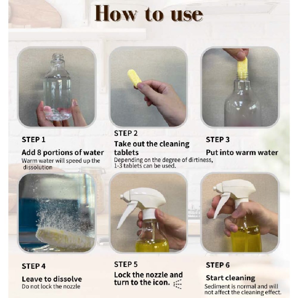 kitchen cleaning tabs remove oil stains and dirt cleaner 10g tab become 300ml detergent eco friendly