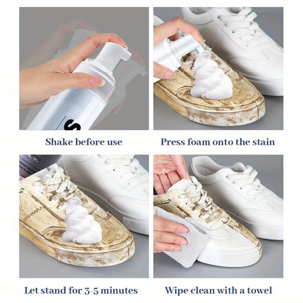 Natural Coconut Oil Extract Pampering Nourishing Foaming Waterless Shoe Cleaner