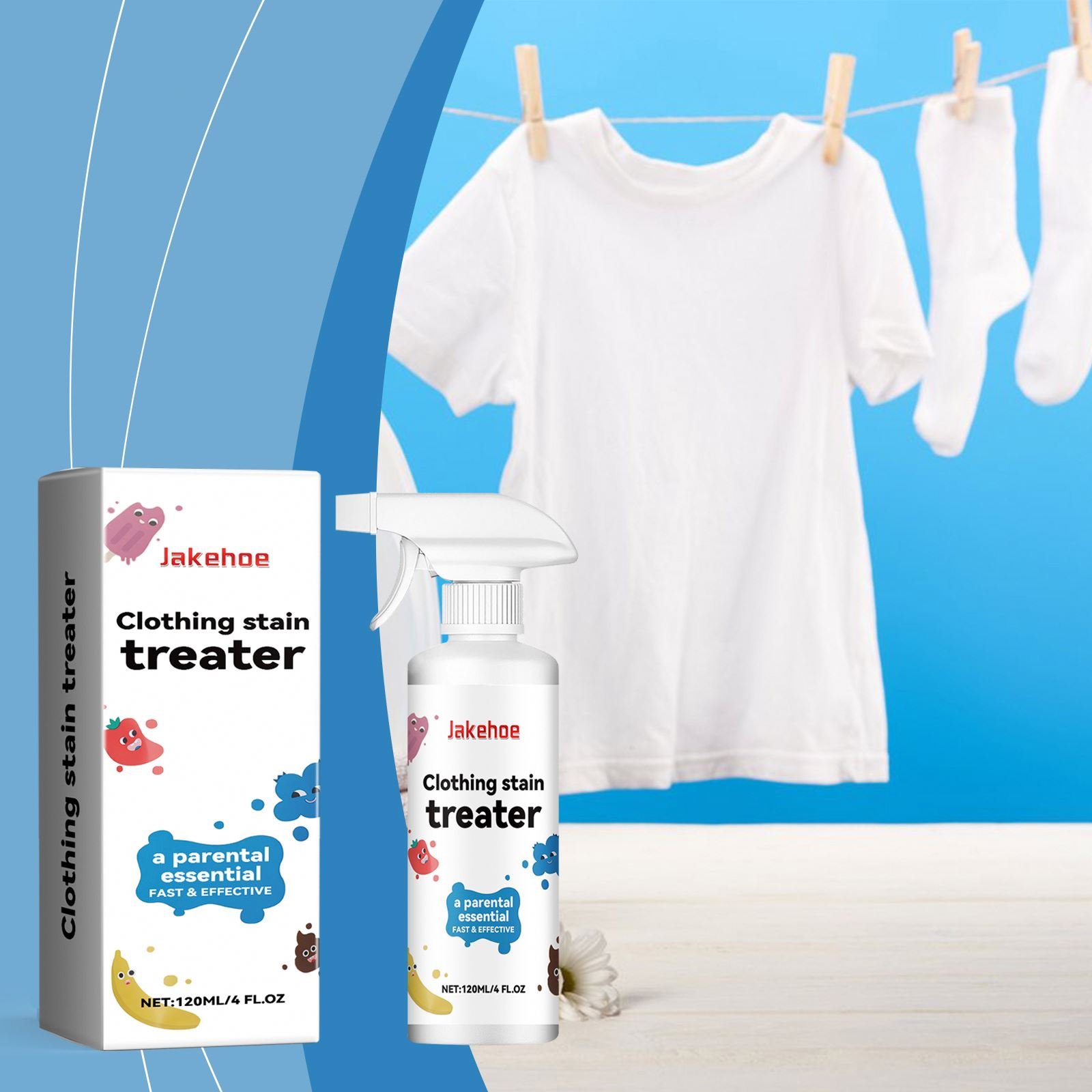Jakehoe Detergent Dry Cleaner For Stubborn Stains Laundry Washing Quickly Stain Remover Cleaning Liquid Clothes Carpet Spray