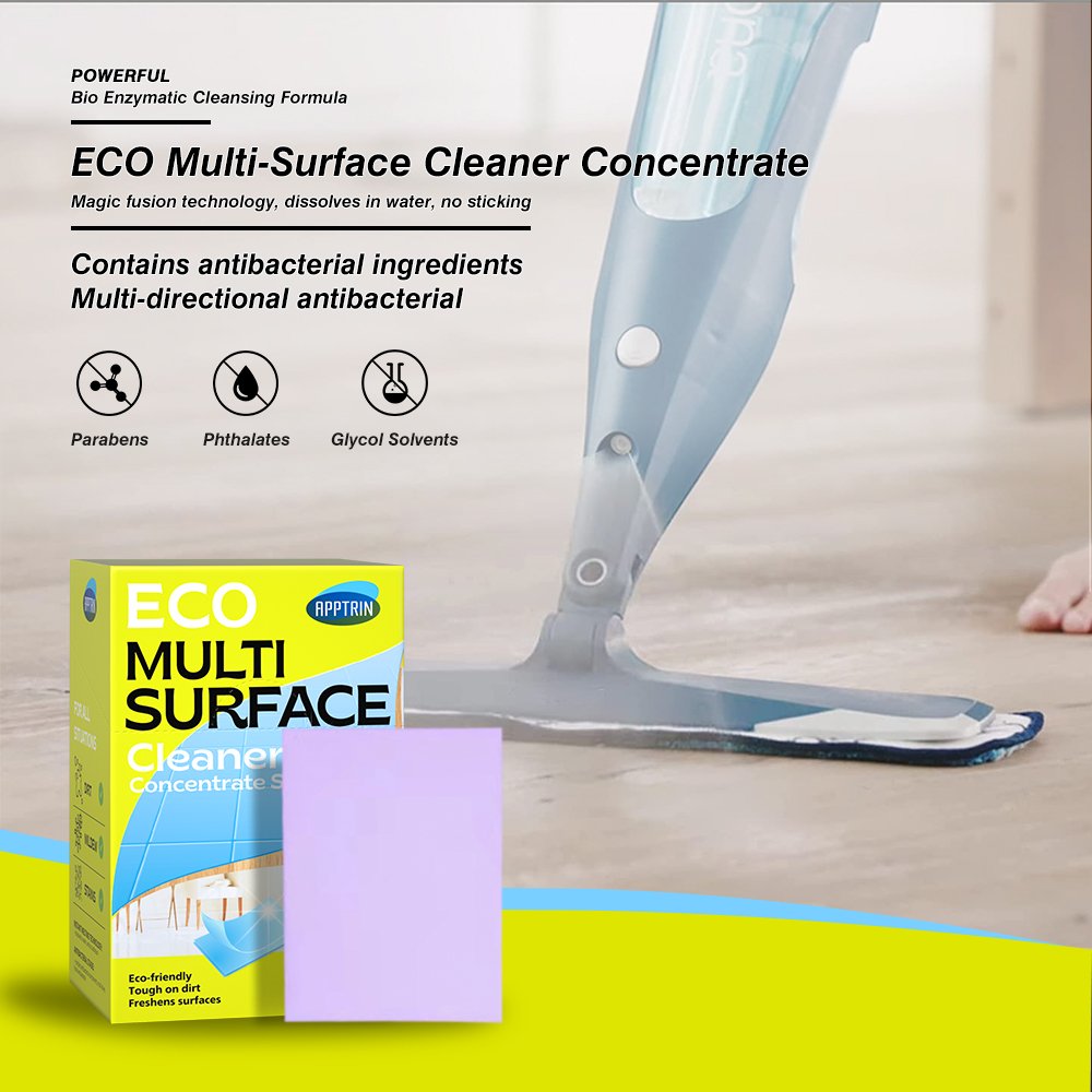OEM APPTRIN Eco Friendly Natural All-In-One Multi Purpose Multi-Surface Cleaner sheets Foam Spray Multi-Purpose Cleaners Sheet