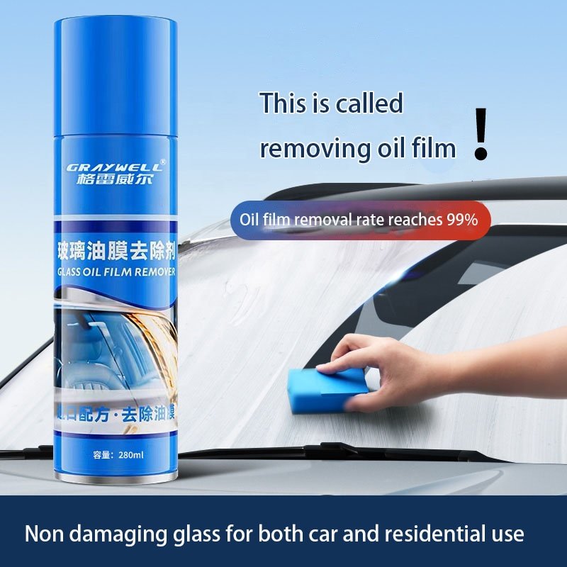 Automotive Car Front Windshield Protects Watermark Stains Agent Glass Cleaner Oil Film Remover